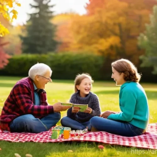 슬로바키아 공산주의 시절 영향 - **Prompt:** A serene and joyful multi-generational family picnic in a sun-drenched, lush green park ...